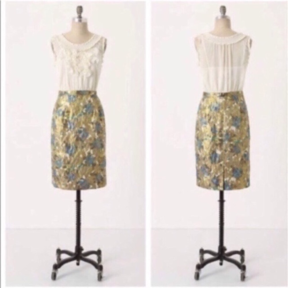 Anthropologie Silk Blend Dress